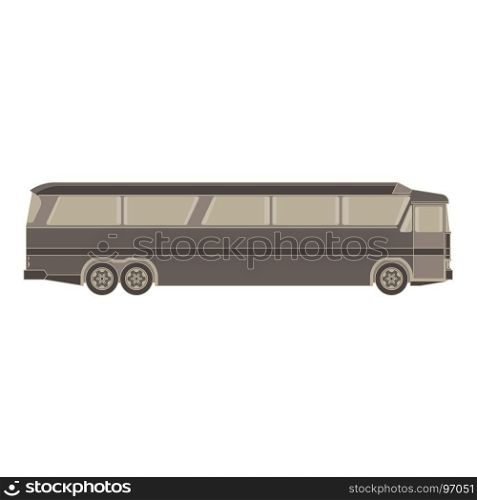Bus express flat vector logo transport illustration icon black blank drive design delivery isolated