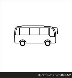 Bus Icon, Bus Vector Art Illustration