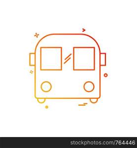 Bus icon design vector