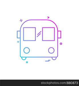 Bus icon design vector