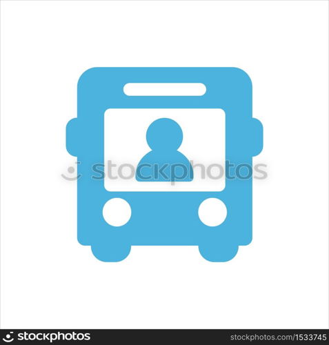 bus icon flat vector logo design trendy illustration signage symbol graphic simple