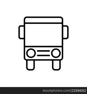 Bus icon vector sign and symbols