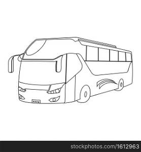 Bus line icon illustration design