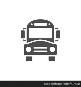 Bus school icon on a white background