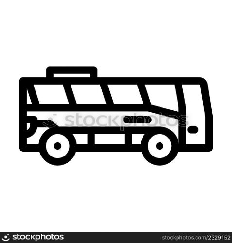 bus urban transport li≠icon vector. bus urban transport sign. isolated contour symbol black illustration. bus urban transport li≠icon vector illustration