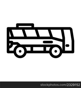 bus urban transport li≠icon vector. bus urban transport sign. isolated contour symbol black illustration. bus urban transport li≠icon vector illustration