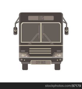 Bus vector city passenger icon transport design isolated vehicle car flat coach