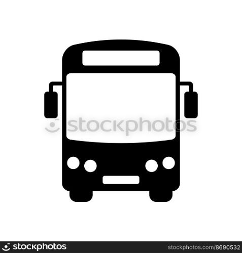 Bus vector icon isolated on white background.