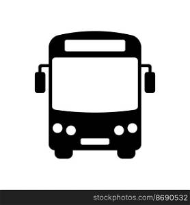 Bus vector icon isolated on white background.