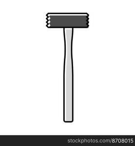 bushing hammer tool color icon vector. bushing hammer tool sign. isolated symbol illustration. bushing hammer tool color icon vector illustration