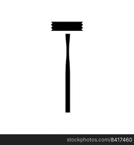 bushing hammer tool glyph icon vector. bushing hammer tool sign. isolated symbol illustration. bushing hammer tool glyph icon vector illustration