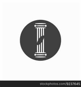 Busi≠ssπllar column logo vector symbol icon