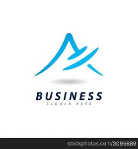 Business A letter, identity logo vector design