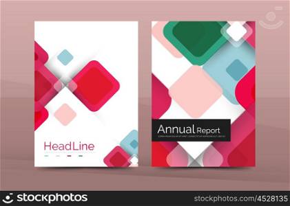 Business a4 annual report business brochure template, vector print layout