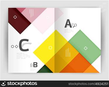 Business a4 business brochure geometrical template. Business a4 business brochure geometrical template. Vector design for workflow layout, diagram, number options or web design