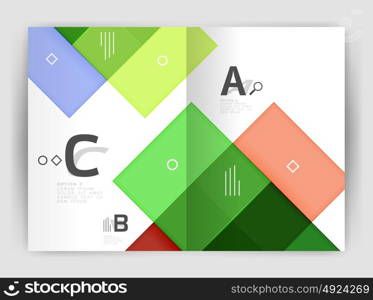 Business a4 business brochure geometrical template. Business a4 business brochure geometrical template. Vector design for workflow layout, diagram, number options or web design