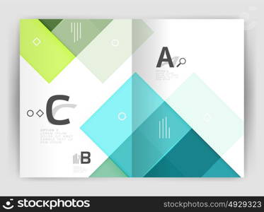 Business a4 business brochure geometrical template. Business a4 business brochure geometrical template. Vector design for workflow layout, diagram, number options or web design