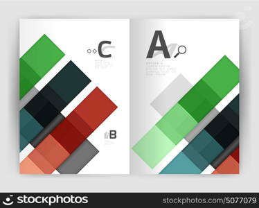 Business a4 business brochure geometrical template. Business a4 business brochure geometrical template. Vector design for workflow layout, diagram, number options or web design