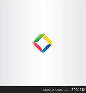 business abstract logo square colorful icon emblem