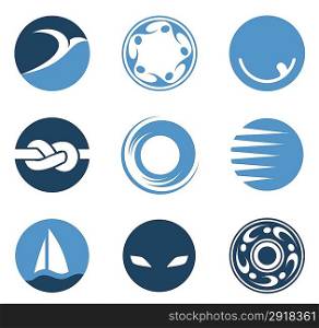 Business Abstract logo template. Circle Icon.