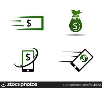 Business acounting,money logo vector template
