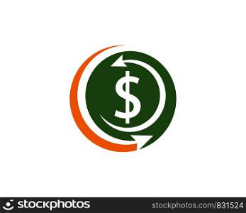 Business acounting,money logo vector template