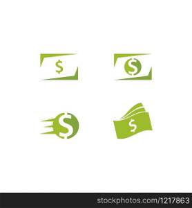 Business acounting money mobile cash logo vector template