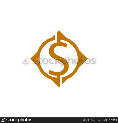 Business acountting dollar icon vector template