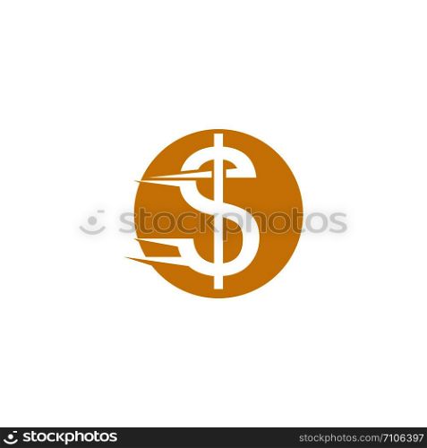 Business acountting dollar icon vector template