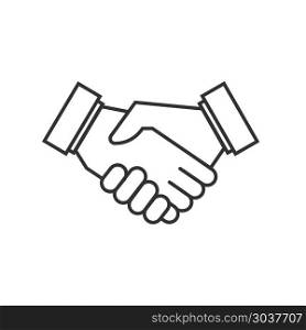 Business agreement handshake vector icons. Business agreement handshake vector icons. Agreement symbol partnership handshake, icon agreement deal illustration
