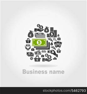 Business an icon subjects. A vector illustration