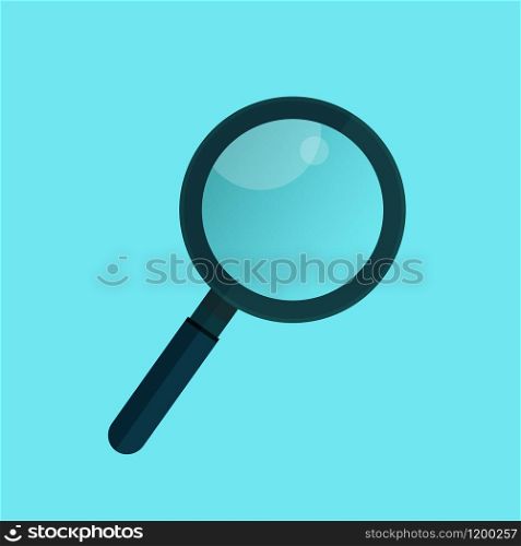 Business analysis, search symbol, magnifying glass isolated on a background, icon. Vector illustration. Vector illustration. Business analysis, search symbol, magnifying glass isolated on a background, icon.