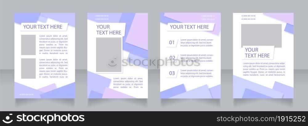 Business analyst course promotion blank brochure layout design. Vertical poster template set with empty copy space for text. Premade corporate reports collection. Editable flyer paper pages. Business analyst course promotion blank brochure layout design