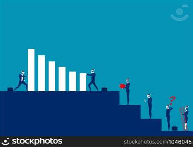 business analytics, investments concept vector .
