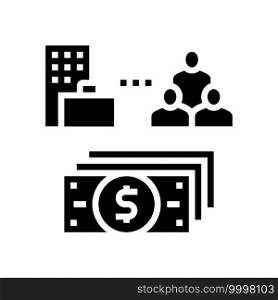 business and employees benefits glyph icon vector. business and employees benefits sign. isolated contour symbol black illustration. business and employees benefits glyph icon vector illustration