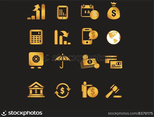 business and finance icons