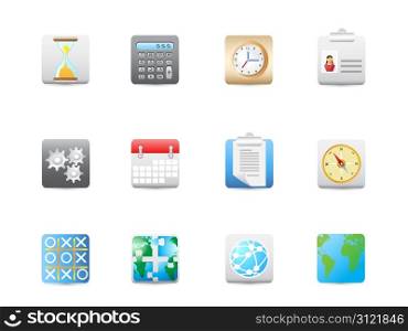 Business and office square icon for design