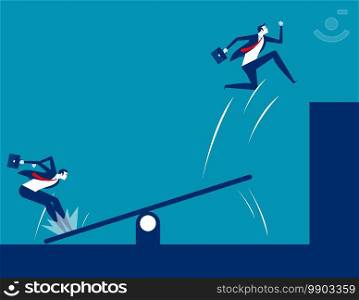 Business and Teamwork. Concept business team vector illustration,  Unity.