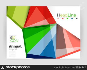 Business annual report abstract backgrounds. Geometric business annual report abstract backgrounds