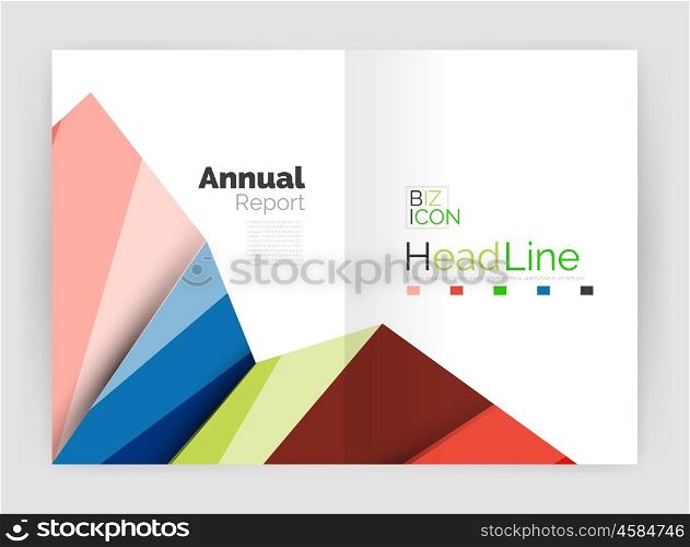 Business annual report abstract backgrounds. Geometric business annual report abstract backgrounds