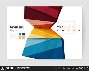 Business annual report abstract backgrounds. Geometric business annual report abstract backgrounds