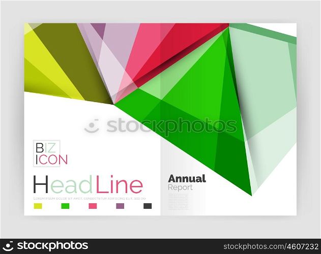 Business annual report abstract backgrounds. Geometric business annual report abstract backgrounds
