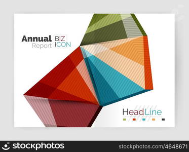 Business annual report abstract backgrounds. Geometric business annual report abstract backgrounds