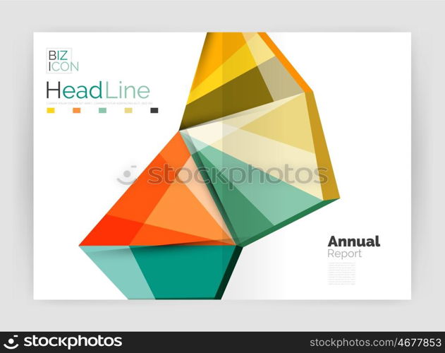 Business annual report abstract backgrounds. Geometric business annual report abstract backgrounds