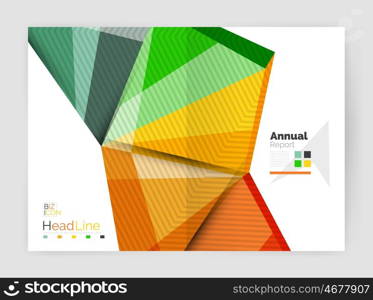 Business annual report abstract backgrounds. Geometric business annual report abstract backgrounds