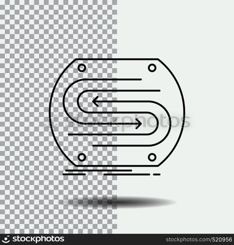 business arrow, concept, convergence, match, pitch Line Icon on Transparent Background. Black Icon Vector Illustration. Vector EPS10 Abstract Template background