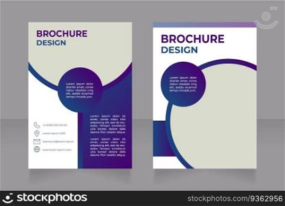 Business bank account advantages blank brochure design. Banking service. Template set with copy space for text. Premade corporate reports collection. Editable 2 paper pages. Montserrat font used. Business bank account advantages blank brochure design