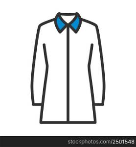 Business Blouse Icon. Editable Bold Outline With Color Fill Design. Vector Illustration.