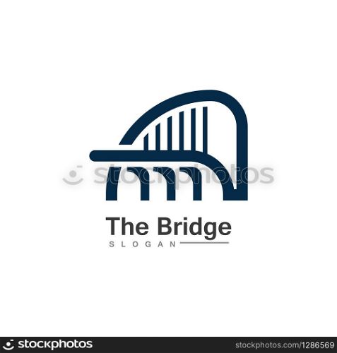 Business Bridge Logo Design Vector Icon Template design