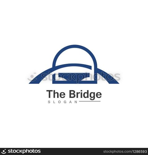 Business Bridge Logo Design Vector Icon Template design